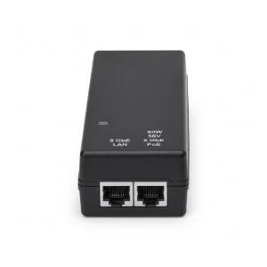 5GbE 60W Indoor PoE Injector, 56V, Energy Level 6 Supply